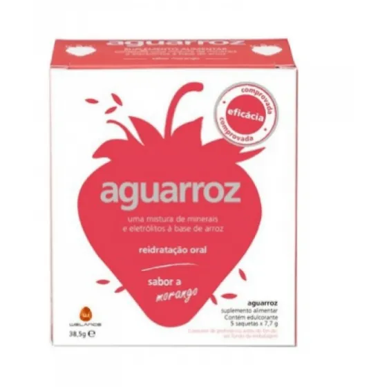 Aquarroz 5 Sachets Strawberry 5x7,7g