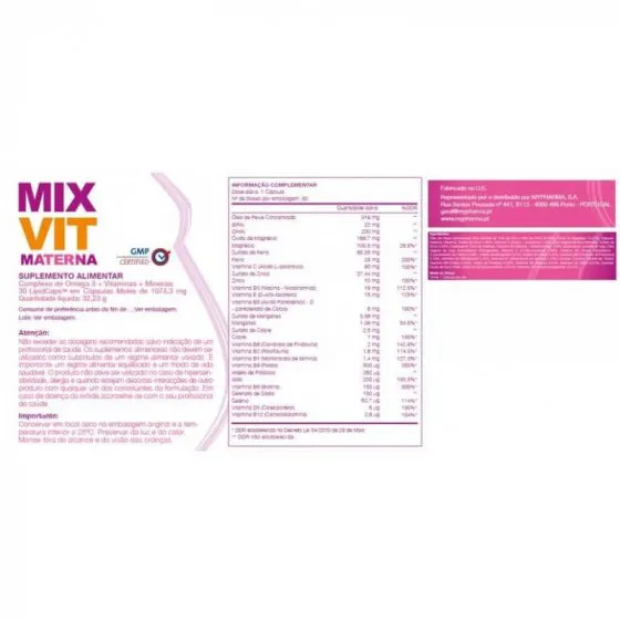Mixvit Materna Lipid Capsules x30