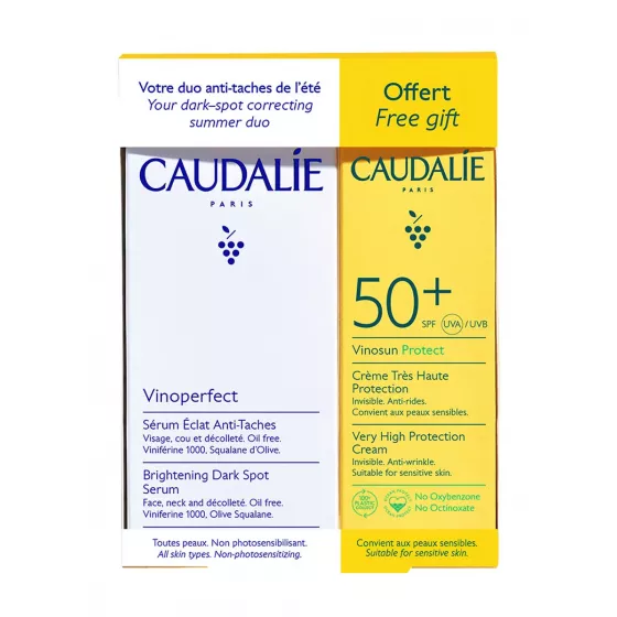 Caudalie Vinoperfect Serum 30ml + Vinosun Protect SPF50 25ml