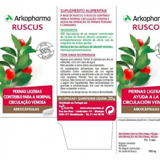 Arkocápsulas Ruscus Capsules x45