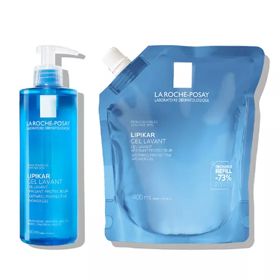 La Roche-Posay Eco-Savings Lipikar Gel Cleansing Set + Refill