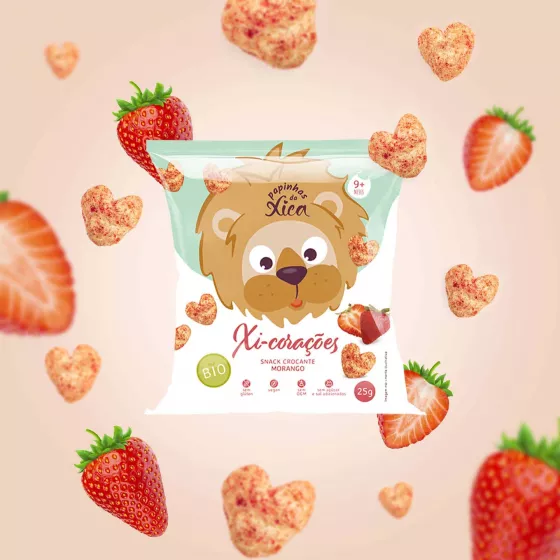 Xica Xi-Hearts Strawberry Baby Food 9m+