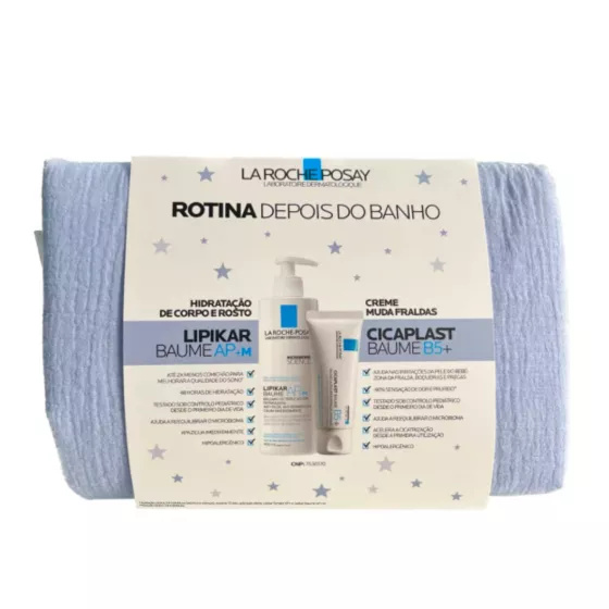 La Roche-Posay Diaper Changing Pack Blue Post-Bath Routine