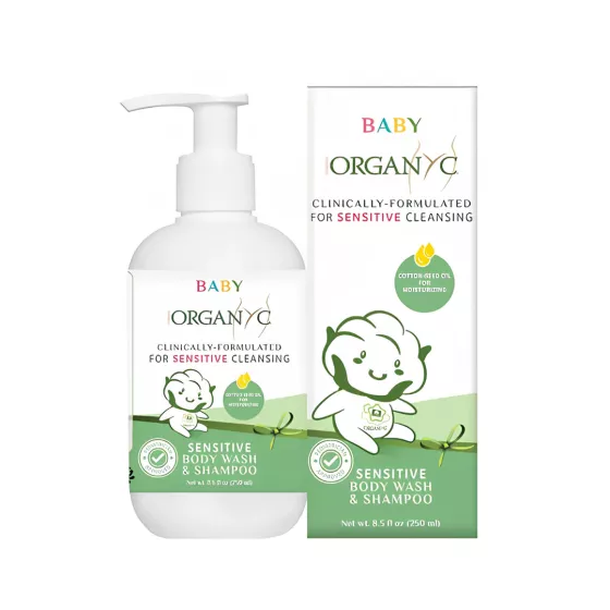 Organyc Baby Sensitive Body Wash &amp; Shampoo 250ml