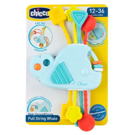 Chicco Pull String Whale Toy 12-36m
