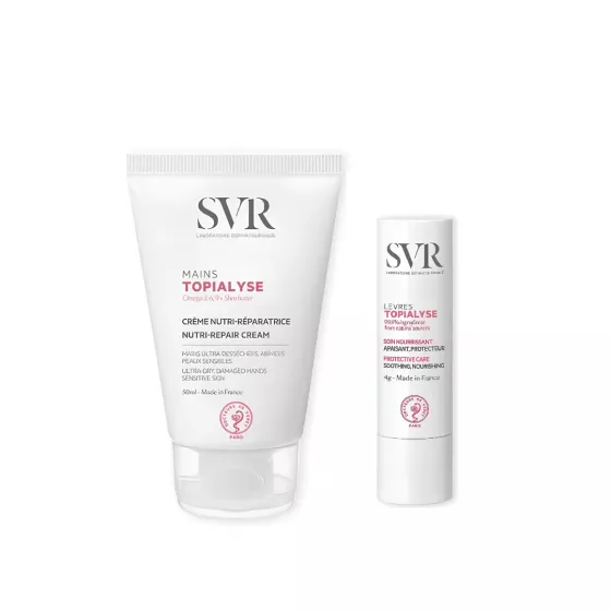SVR Topialyse Creme de Mãos + Stick Lábios