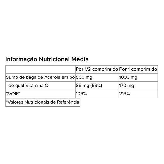ArkoVital Bio Acerola 1000 Vegetable Vitamins x30 Tablets