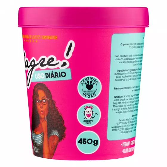 Lola Milagre Creme De Pentear Uso Diário 450g