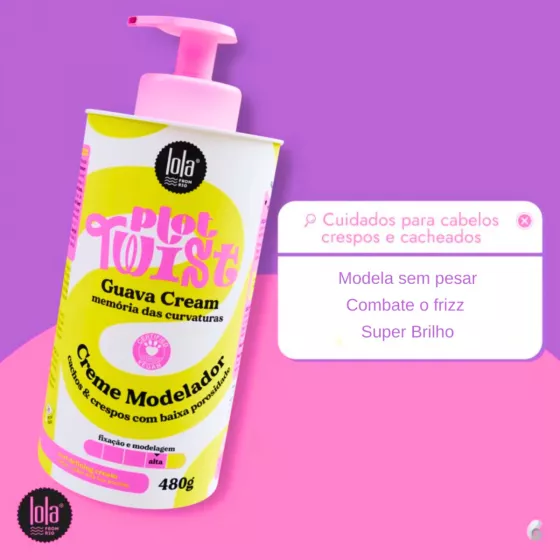 Lola Plot Twist Guava Creme Modelador 480g