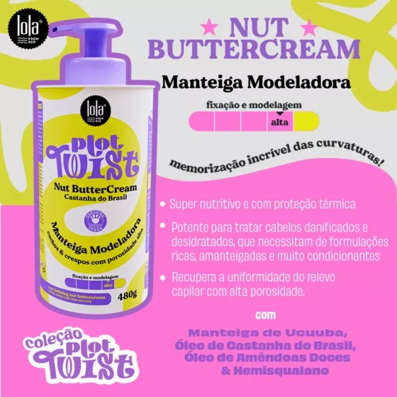 Lola Plot Twist Creme De Manteiga Remodelador 480g