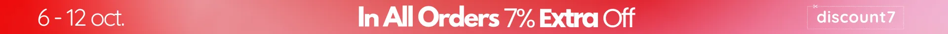 7% off all orders