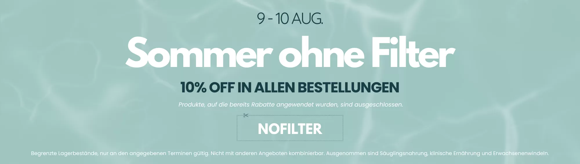 No filter discount campaign