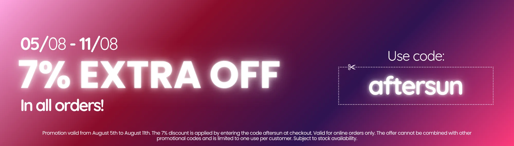 Faixa promoção