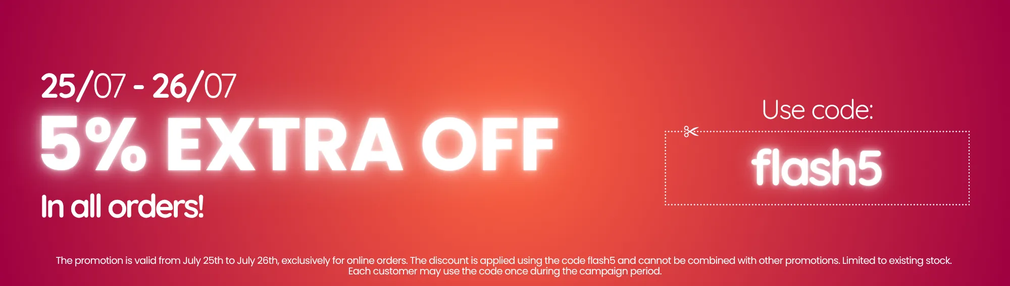 Faixa promoção