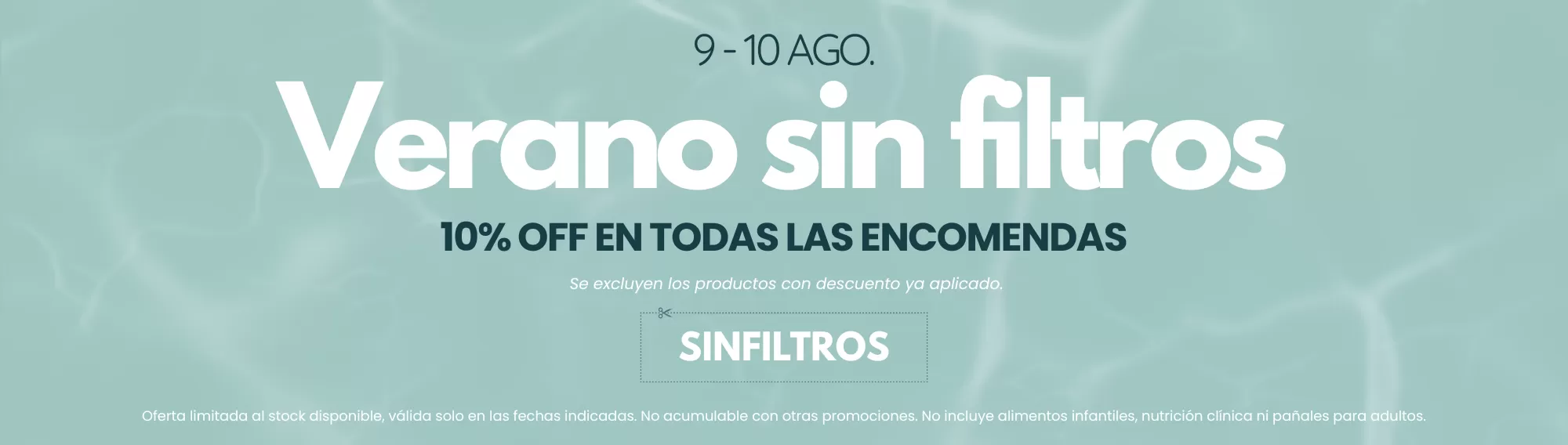 No filter discount campaign