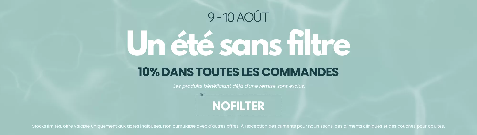 No filter discount campaign